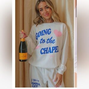 Riffraff FRIDAY + SATURDAY: GOING TO THE CHAPEL SWEATSHIRT size small